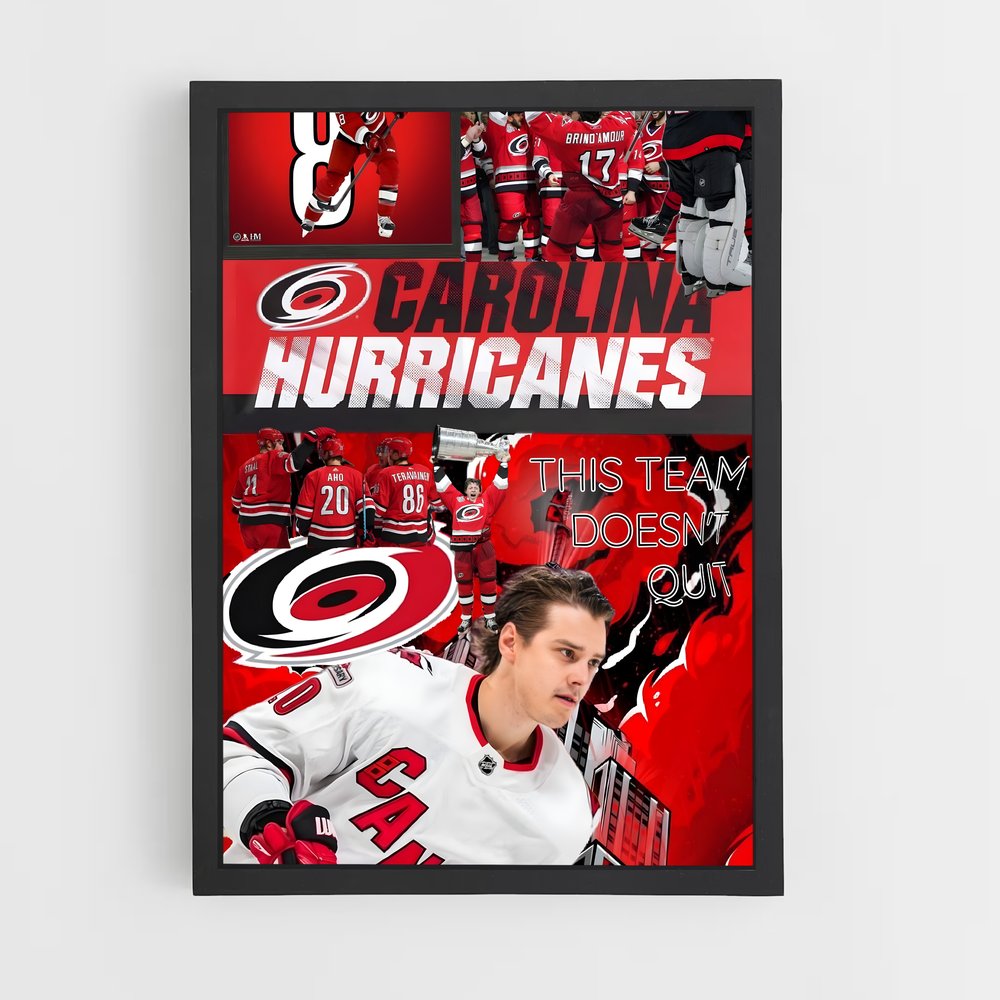 Poster Tempête Carolina – affiche Hockey sur glace (vue 2)
